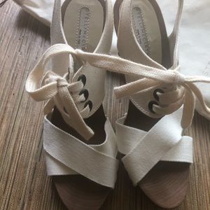Super cute winter white Stella McCartney heels